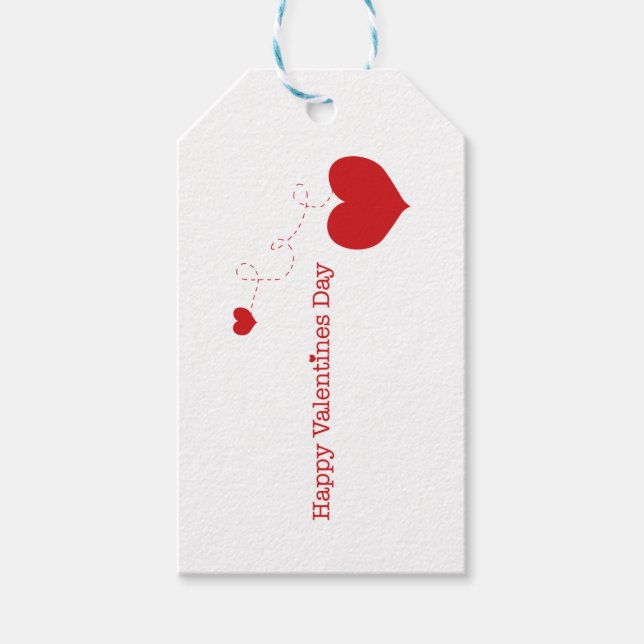 Happy Valentines Day Geschenkanhänger (Vorderseite)