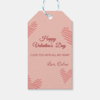 Happy Valentine's Day Geschenkanhänger