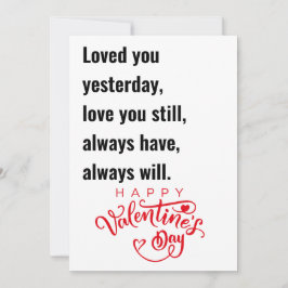 Happy Valentines Day Geschenke für ihre Urlaubskar Feiertagskarte