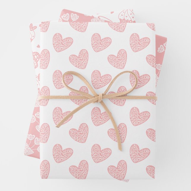 Happy Valentine's Day Geschenkpapier Set (Beispiel)