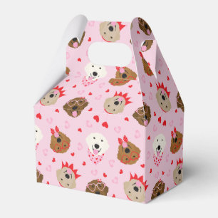 Happy Valentines Day Golden Retriever Hunde Geschenkschachtel