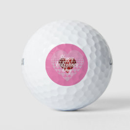 Happy Valentines Day Golfball