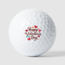 Happy Valentine's Day Golfball