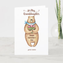 Happy Valentine's Day Grandtochter Card