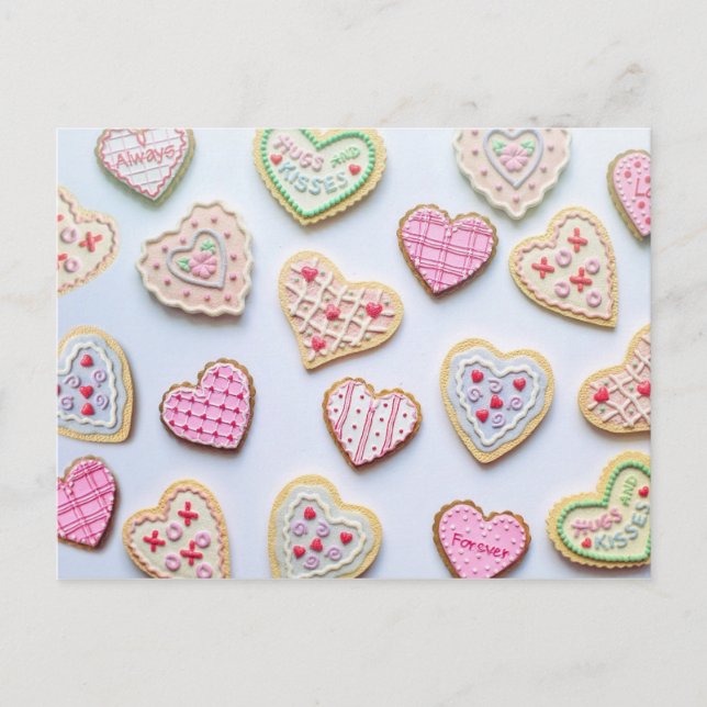 Happy Valentine's Day Grandtochter Postkarte (Vorderseite)