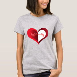 Happy Valentine's Day Grauer T - Shirt