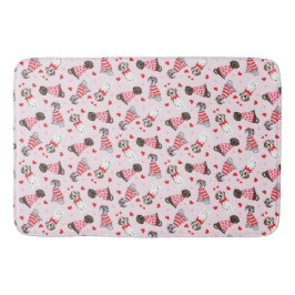 Happy Valentines Day Great Dane Hunde Badematte