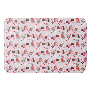 Happy Valentines Day Great Dane Hunde Badematte