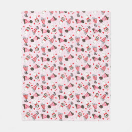 Happy Valentines Day Great Dane Hunde Fleecedecke