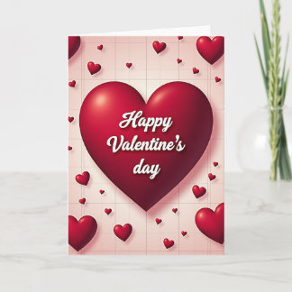 Happy Valentines Day Grid Card Karte