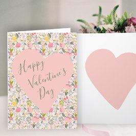 Happy Valentines Day heart Card Feiertagskarte