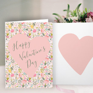 Happy Valentines Day heart Card Feiertagskarte