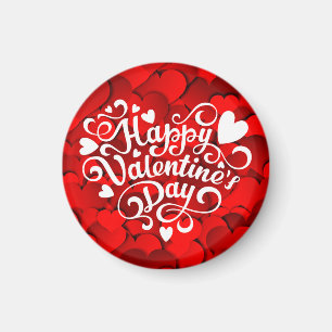 Happy Valentine's Day Heart Shape-23803 Magnet