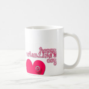 Happy Valentine's Day Heart und kleine Leiter Kaffeetasse