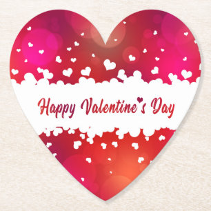 Happy Valentine's Day Heart Untersetzer