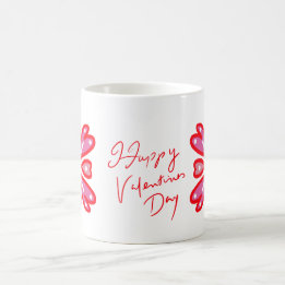 Happy Valentines Day Hearts Kaffeetasse