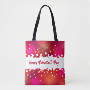 Happy Valentine's Day Hearts - Tote Bag Tasche