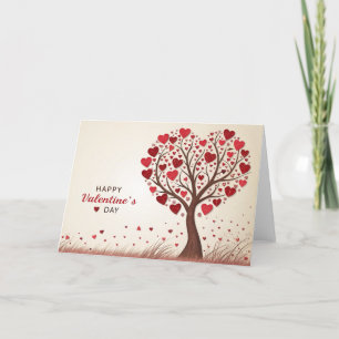 Happy Valentines Day Herz Karte