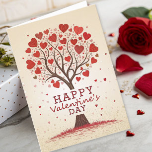 Happy Valentines Day Herz Karte