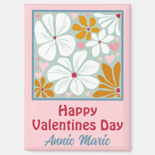 Happy Valentines Day Herzenslust Einzigartige boho Magnet
