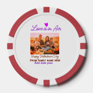 Happy valentine's day hinzufügen Familie Foto Jahr Pokerchips