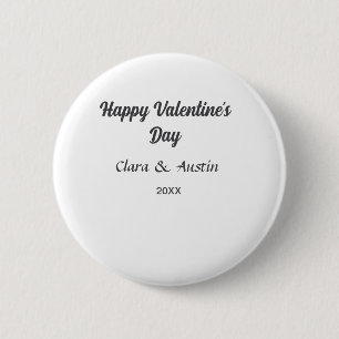 Happy Valentine's Day hinzufügen Namensdatum einfa Button