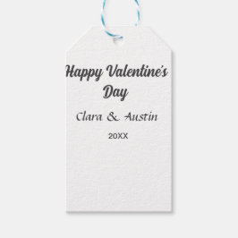 Happy Valentine's Day hinzufügen Namensdatum einfa Geschenkanhänger