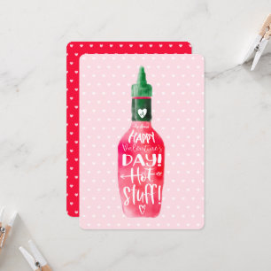 Happy Valentine's Day Hot Suff Heißsauce Flasche