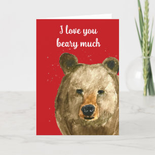 Happy Valentine's Day I Liebe Sie beary viel Feiertagskarte