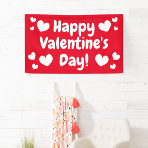 Happy Valentine's Day im Freien Banner-Zeichen Banner