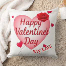 Happy Valentine's Day Individuelle Name Kissen
