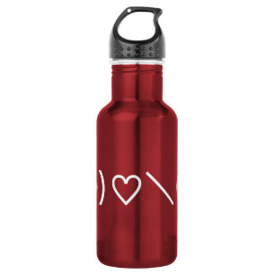 Happy Valentine's Day / Japanische Emoticons Edelstahlflasche