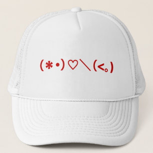 Happy Valentine's Day / Japanische Emoticons Truckerkappe