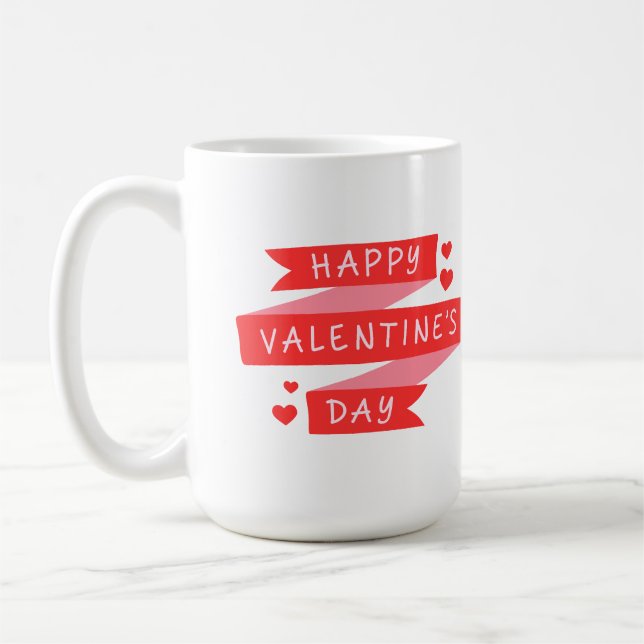 Happy Valentines Day Kaffeetasse (Links)