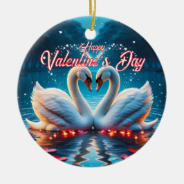 Happy Valentine's Day Keramik Ornament