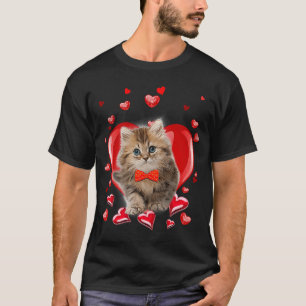 Happy Valentines Day Kitten Cat V Day T-Shirt