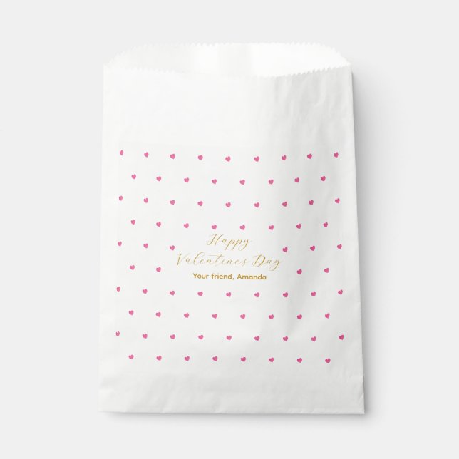 Happy Valentine's Day | Klassenkameraden bevorzuge Geschenktütchen (Vorderseite)