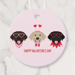 Happy Valentines Day Labrador Retriever Hunde Geschenkanhänger