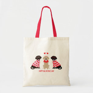 Happy Valentines Day Labrador Retriever Hunde Tragetasche