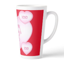 Happy valentine's Day Latte Tasse