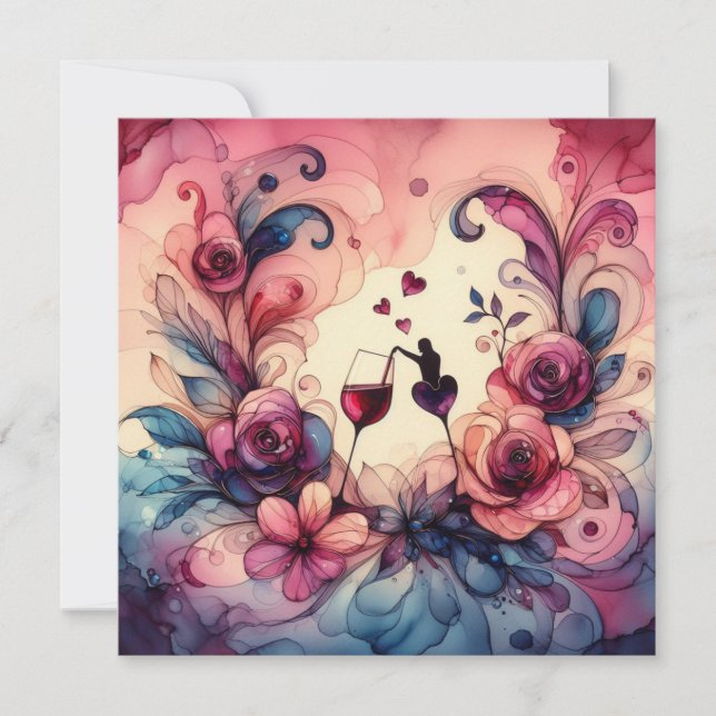 Happy Valentines Day Liebe Cards Karte (Vorderseite)