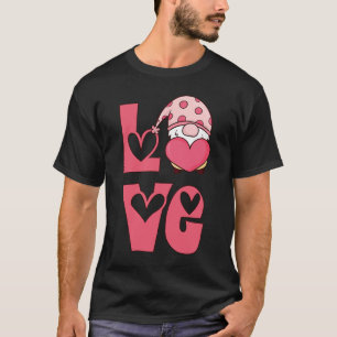 Happy Valentine's Day Liebe Gnome Graphic Niedlich T-Shirt