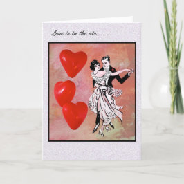 Happy Valentine's Day Liebe ist in der Luft Karte