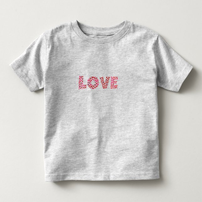 Happy Valentine's Day Liebe Kleinkind T-shirt (Vorderseite)