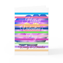Happy Valentine's Day Lila Blume Card