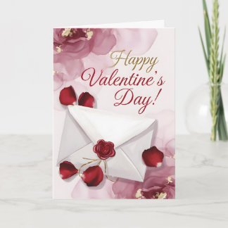 Happy Valentine's Day! Love Letter Feiertagskarte