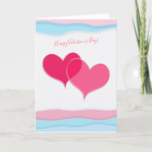 Happy Valentine's Day Lovely Elegantes Gruß Feiertagskarte
