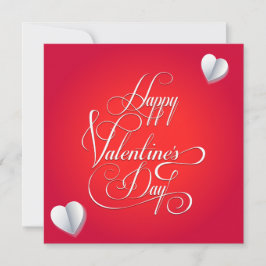 Happy Valentine's Day Lovely Elegantes Gruß Feiertagskarte