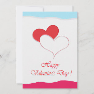 Happy Valentine's Day Lovely Elegantes Gruß Feiertagskarte