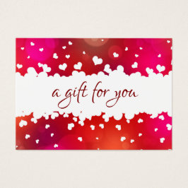 Happy Valentine's Day Lovely Hearts Gift Card